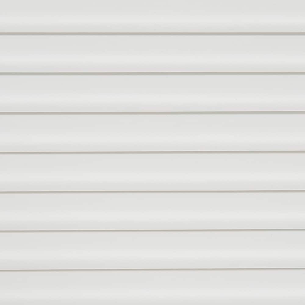 Project Source 1-in Slat Width 45-in x 64-in Cordless White Vinyl Room Darkening Mini Blinds