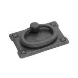 Hickory Hardware Old Mission 1-1/8-in Center to Center Black Mist Antique Rectangular Ring Drawer Pull
