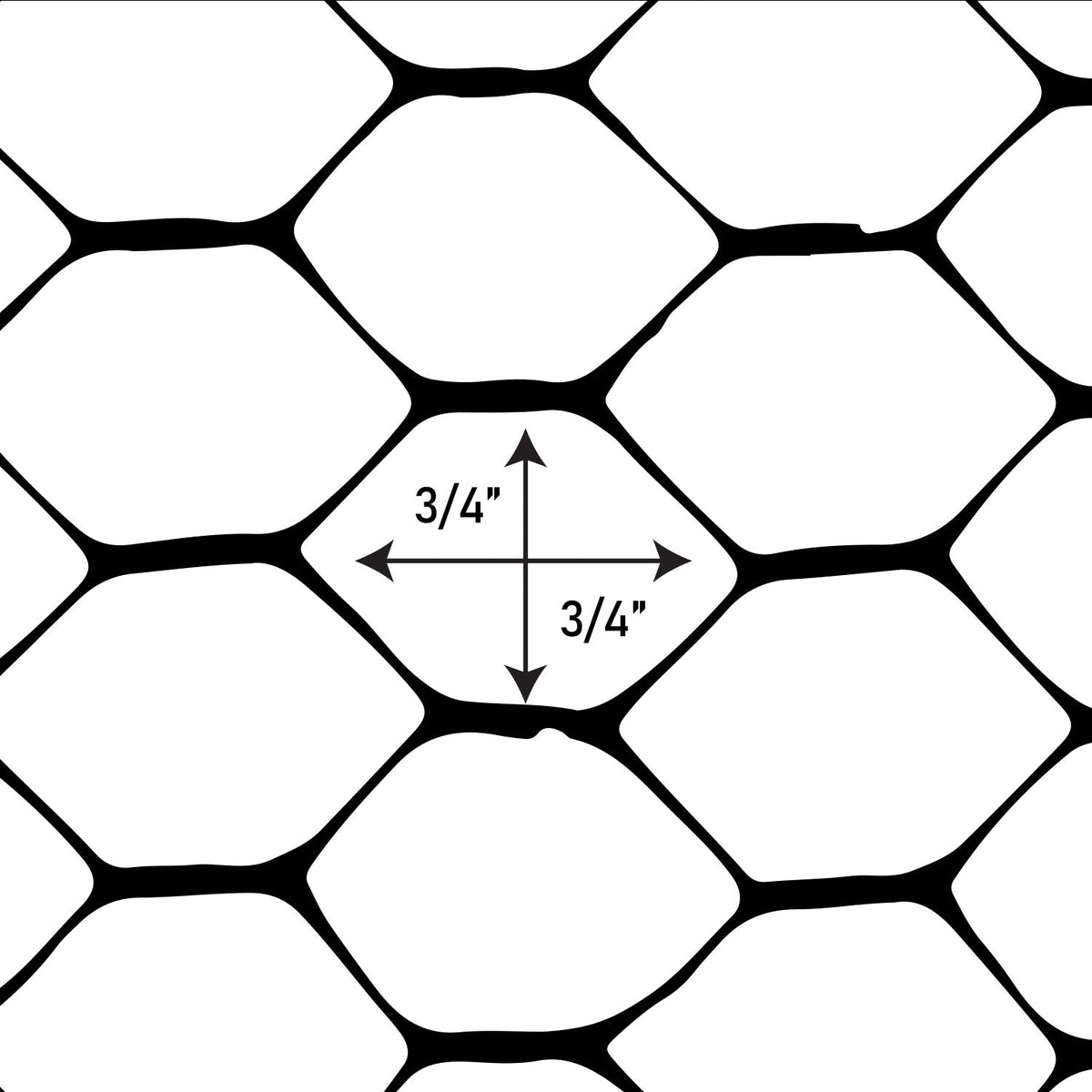 BOEN Black HDPE 25-Feet x 3-Feet Chicken Wire Rolled Fencing