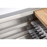 Prolific Workstation Undermount Stainless Steel 33 in. Single Bowl Kitchen Sink Kit with Accessories - Super Arbor