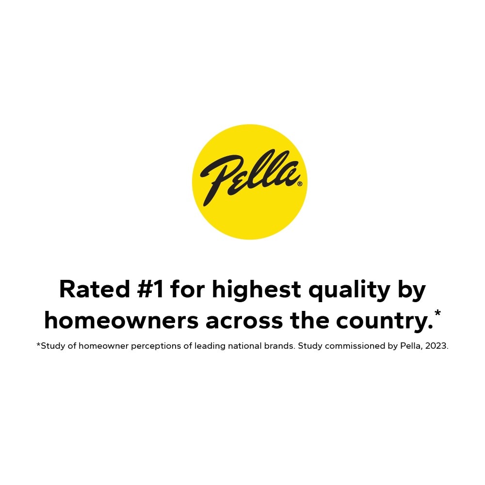 Pella 150 Series New Construction 27-1/2-in x 37-1/2-in White Vinyl Low-E Argon Double-Hung Window with Full Screen