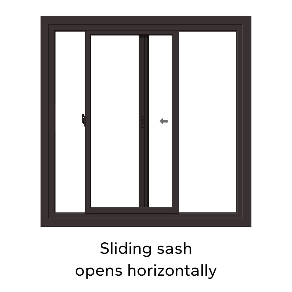 Pella 250 Series 35-1/2-in x 35-1/2-in x 3-1/4-in Jamb Left-Operable Vinyl White Sliding Window, Half Screen Included