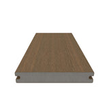 NewTechWood Magellan Solid Board with Groove 1-in x 6-in x 8-ft Peruvian Teak Grooved Composite Deck Board