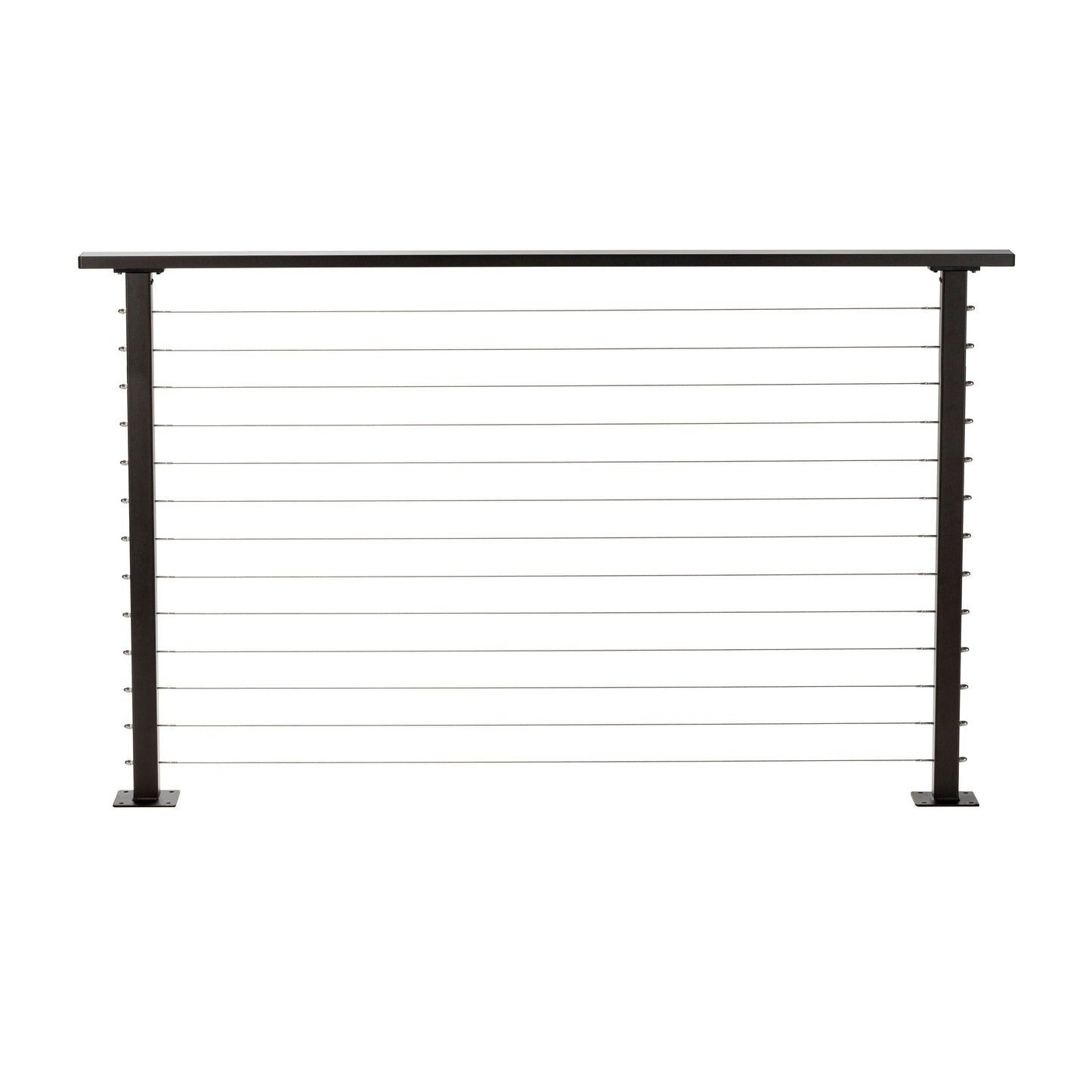 CityPost Deck Mount Bronze Steel Deck Cable Rail Kit