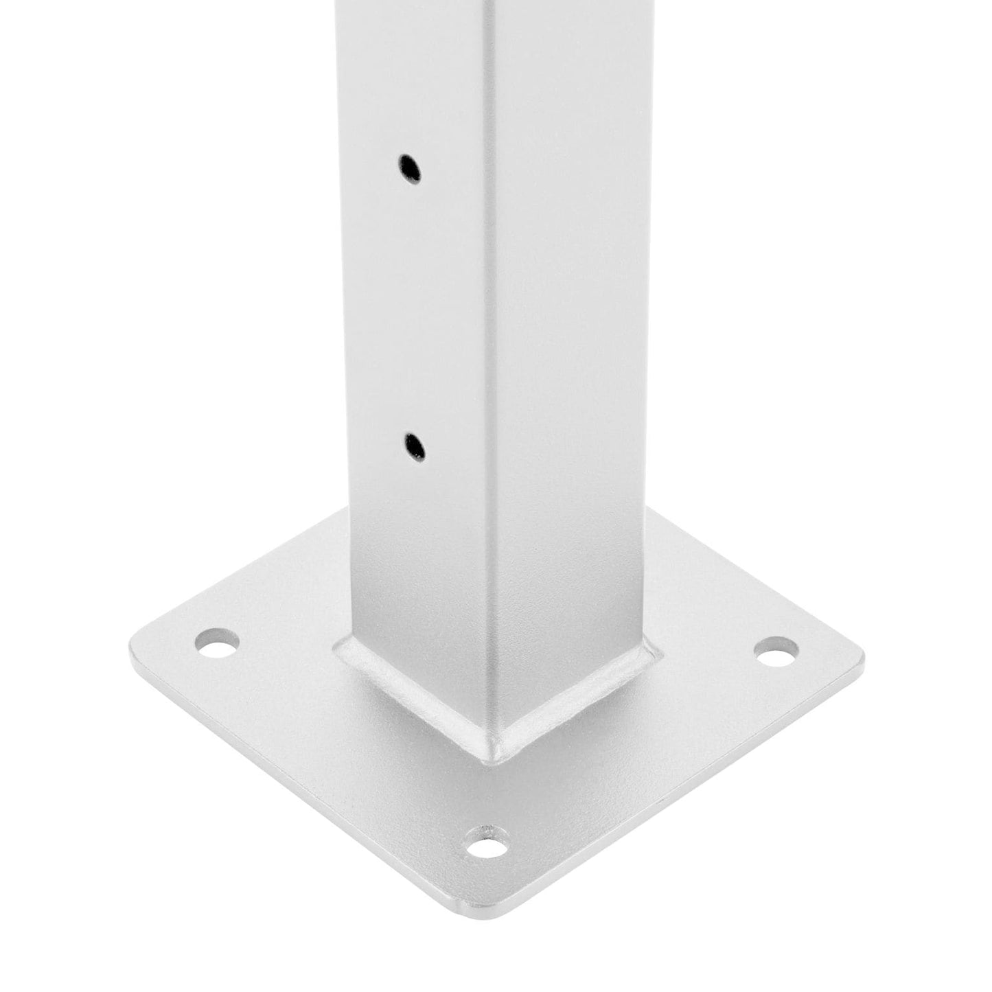 CityPost Deck Mount White Steel Deck Cable Rail Kit