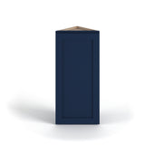 Valleywood Cabinetry 12-in W x 36-in H x 12-in D Marine Blue Birch Diagonal Corner Wall Ready To Assemble Plywood Cabinet (Flat Panel Shaker Style)