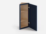 Valleywood Cabinetry 12-in W x 36-in H x 12-in D Marine Blue Birch Diagonal Corner Wall Ready To Assemble Plywood Cabinet (Flat Panel Shaker Style)