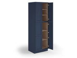 Valleywood Cabinetry 30-in W x 84-in H x 24-in D Marine Blue Birch Pantry Ready To Assemble Plywood Cabinet (Flat Panel Shaker Door Style)