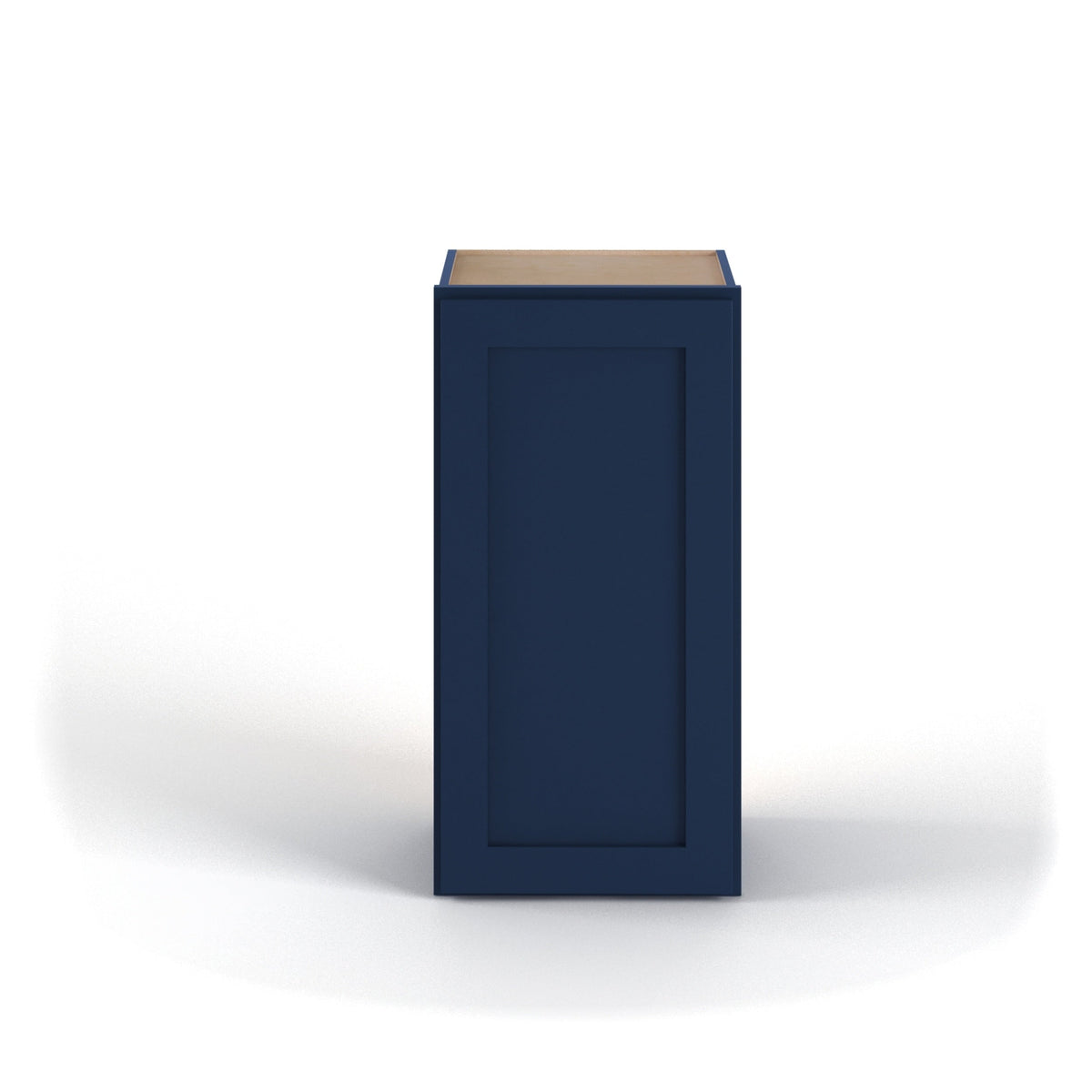 Valleywood Cabinetry 12-in W x 42-in H x 12-in D Marine Blue Birch Wall Ready To Assemble Plywood Cabinet (Flat Panel Shaker Door Style)