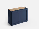Valleywood Cabinetry 30-in W x 21-in H x 12-in D Marine Blue Birch Wall Ready To Assemble Plywood Cabinet (Flat Panel Shaker Door Style)