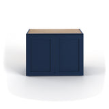 Valleywood Cabinetry 36-in W x 24-in H x 12-in D Marine Blue Birch Wall Ready To Assemble Plywood Cabinet (Flat Panel Shaker Door Style)