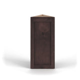 Valleywood Cabinetry 12-in W x 36-in H x 12-in D Rustic Hickory Diagonal Corner Wall Ready To Assemble Plywood Cabinet (Flat Panel Shaker Style)