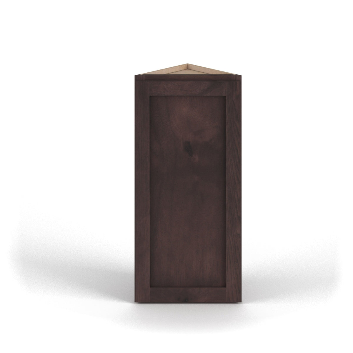 Valleywood Cabinetry 12-in W x 30-in H x 12-in D Rustic Hickory Diagonal Wall Ready To Assemble Plywood Cabinet (Flat Panel Shaker Door Style)