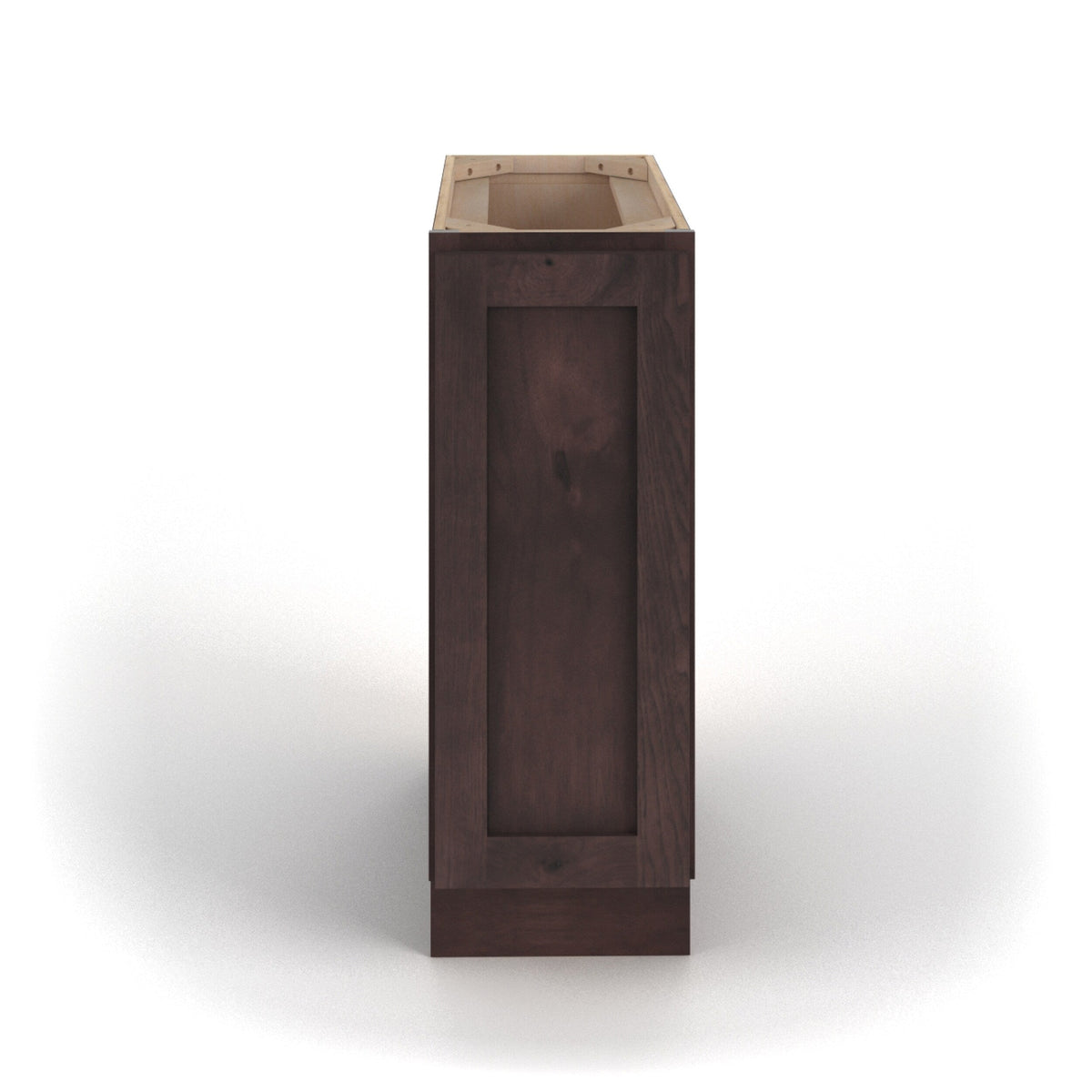 Valleywood Cabinetry 12-in W x 34.5-in H x 24-in D Rustic Hickory Base Ready To Assemble Plywood Cabinet (Flat Panel Shaker Door Style)