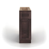 Valleywood Cabinetry 15-in W x 34.5-in H x 24-in D Rustic Hickory 1-Drawer Base Ready To Assemble Plywood Cabinet (Flat Panel Shaker Style)