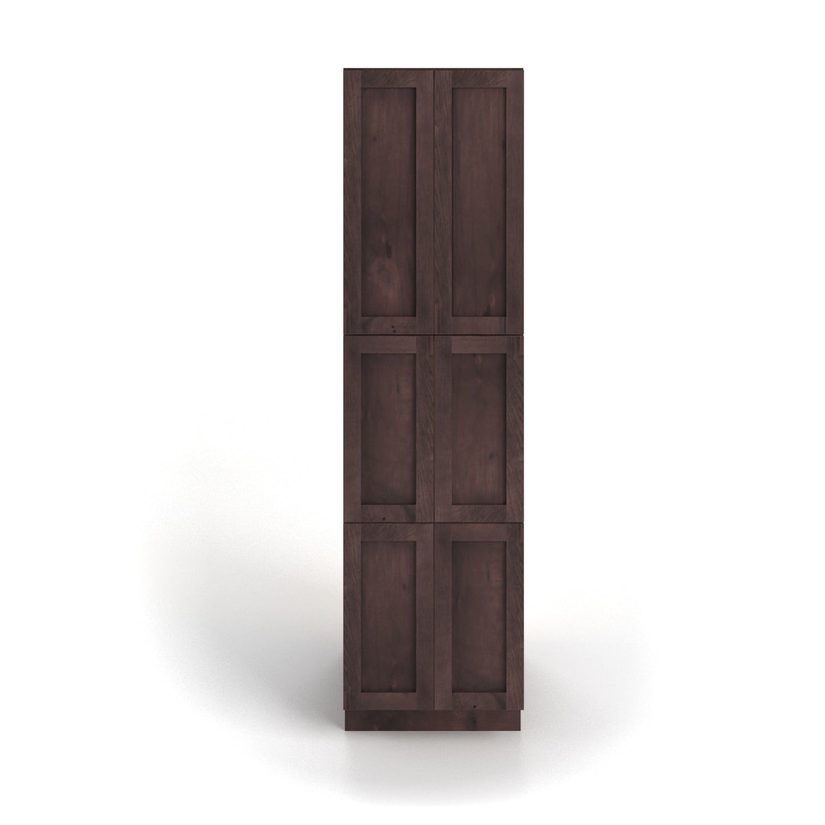 Valleywood Cabinetry 24-in W x 84-in H x 24-in D Rustic Hickory Pantry Ready To Assemble Plywood Cabinet (Flat Panel Shaker Door Style)