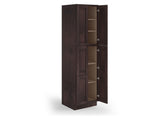 Valleywood Cabinetry 24-in W x 84-in H x 24-in D Rustic Hickory Pantry Ready To Assemble Plywood Cabinet (Flat Panel Shaker Door Style)