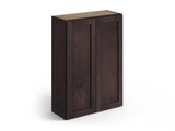 Valleywood Cabinetry 30-in W x 42-in H x 12-in D Rustic Hickory Wall Ready To Assemble Plywood Cabinet (Flat Panel Shaker Door Style)