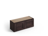 Valleywood Cabinetry 36-in W x 15-in H x 12-in D Rustic Hickory Wall Ready To Assemble Plywood Cabinet (Flat Panel Shaker Door Style)