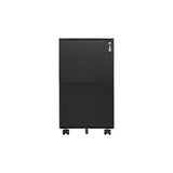 GZMR 2 Drawer File Cabinet with Lock Black 2-Drawer 15.35-in File Cabinet