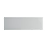 Giorbello (Sample) True Gray 3-in x 9-in Glossy Glass Subway Wall Tile