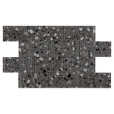 Giorbello Gray Earthstone 3-in x 6-in Glossy Glass Stone Look Wall Tile (5-sq. ft/ Carton)