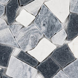 Giorbello (Sample) Gray 12-in x 12-in Matte Marble Circular Marble Look Floor and Wall Tile