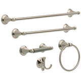 Delta Windemere 24-in Brushed Nickel Wall Mount Single Towel Bar