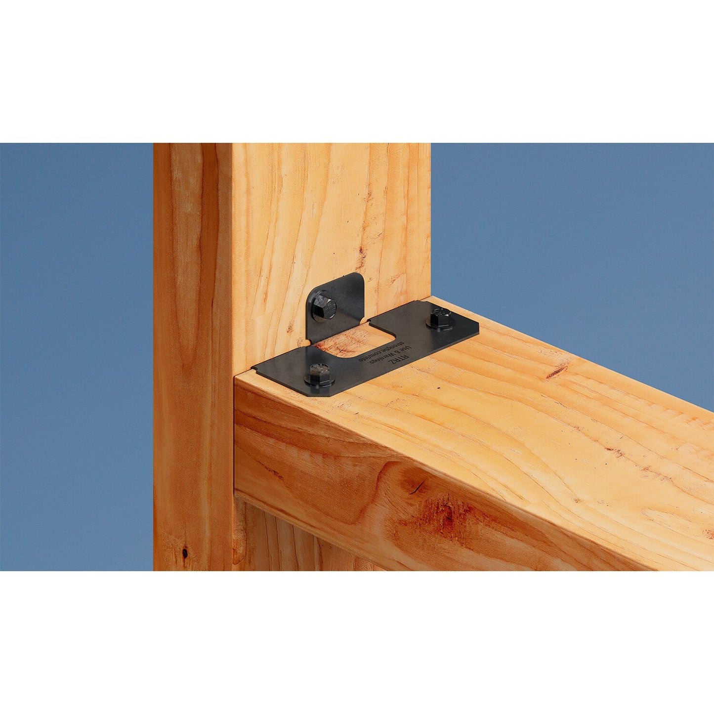 Simpson Strong-Tie 2.875-in x 3-in Rigid Tie Zmax Galvanized with Black Powder Coat Steel Rail Bracket