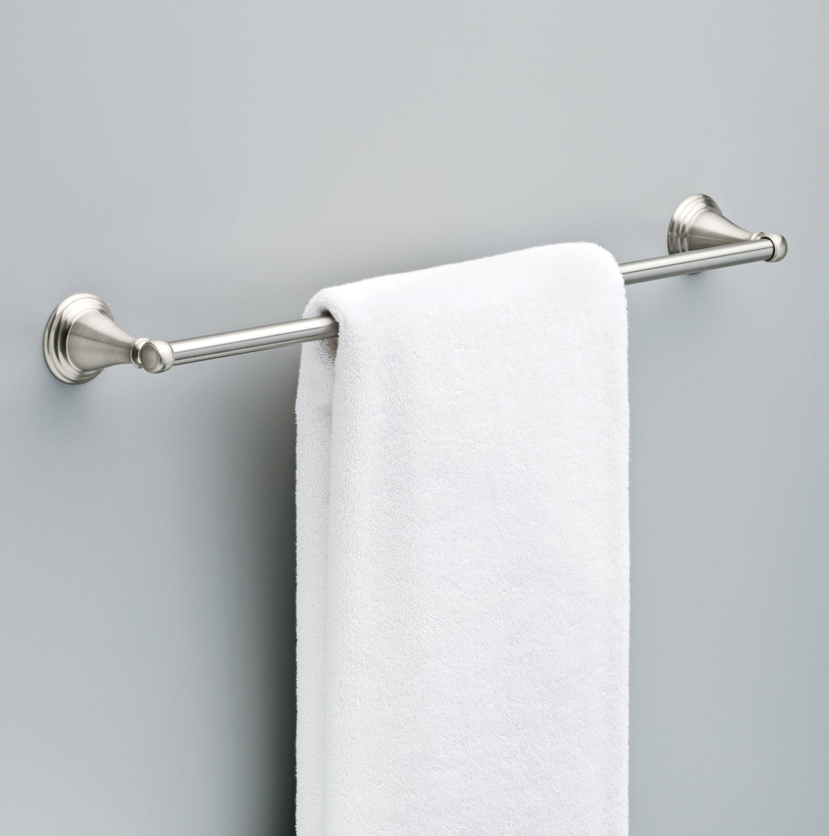 Delta Windemere 24-in Brushed Nickel Wall Mount Single Towel Bar