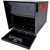 Mail Manager Locking Post-Mount Mailbox with High Security Reinforced Patented Locking System, Black - Super Arbor