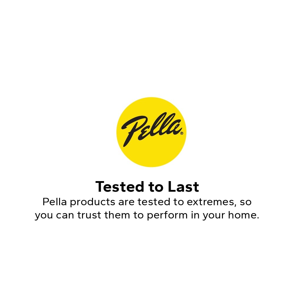 Pella 150 Series New Construction 31-1/2-in x 37-1/2-in White Vinyl Low-E Argon Double-Hung Window, Full Screen Included