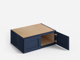 Valleywood Cabinetry 33-in W x 12-in H x 24-in D Marine Blue Birch Wall Ready To Assemble Plywood Cabinet (Flat Panel Shaker Door Style)