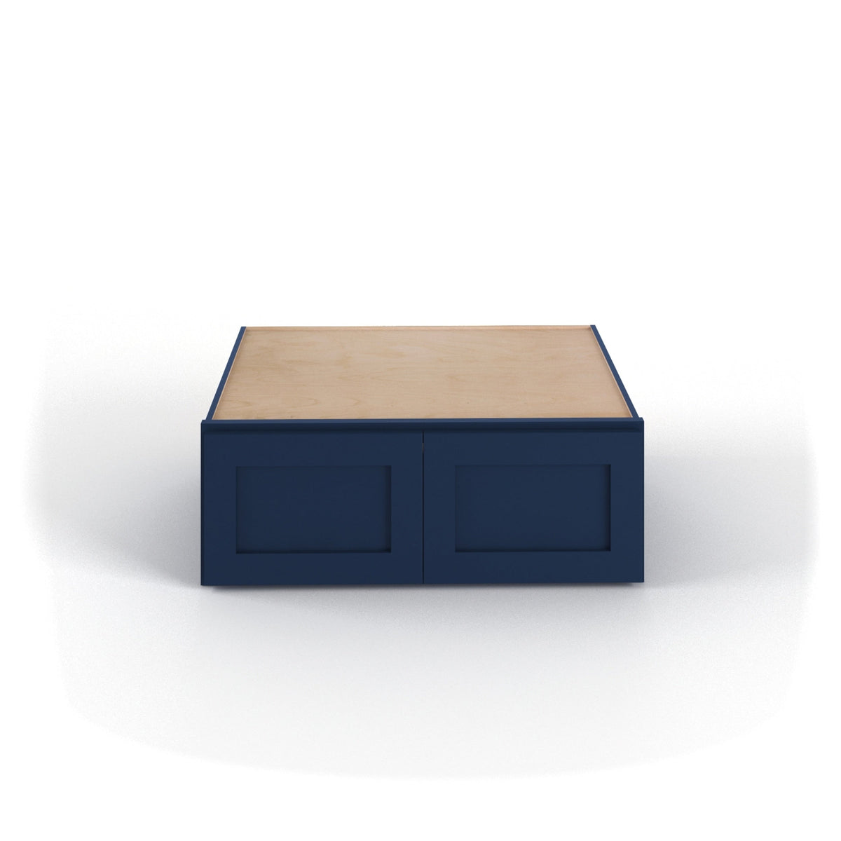 Valleywood Cabinetry 33-in W x 12-in H x 24-in D Marine Blue Birch Wall Ready To Assemble Plywood Cabinet (Flat Panel Shaker Door Style)