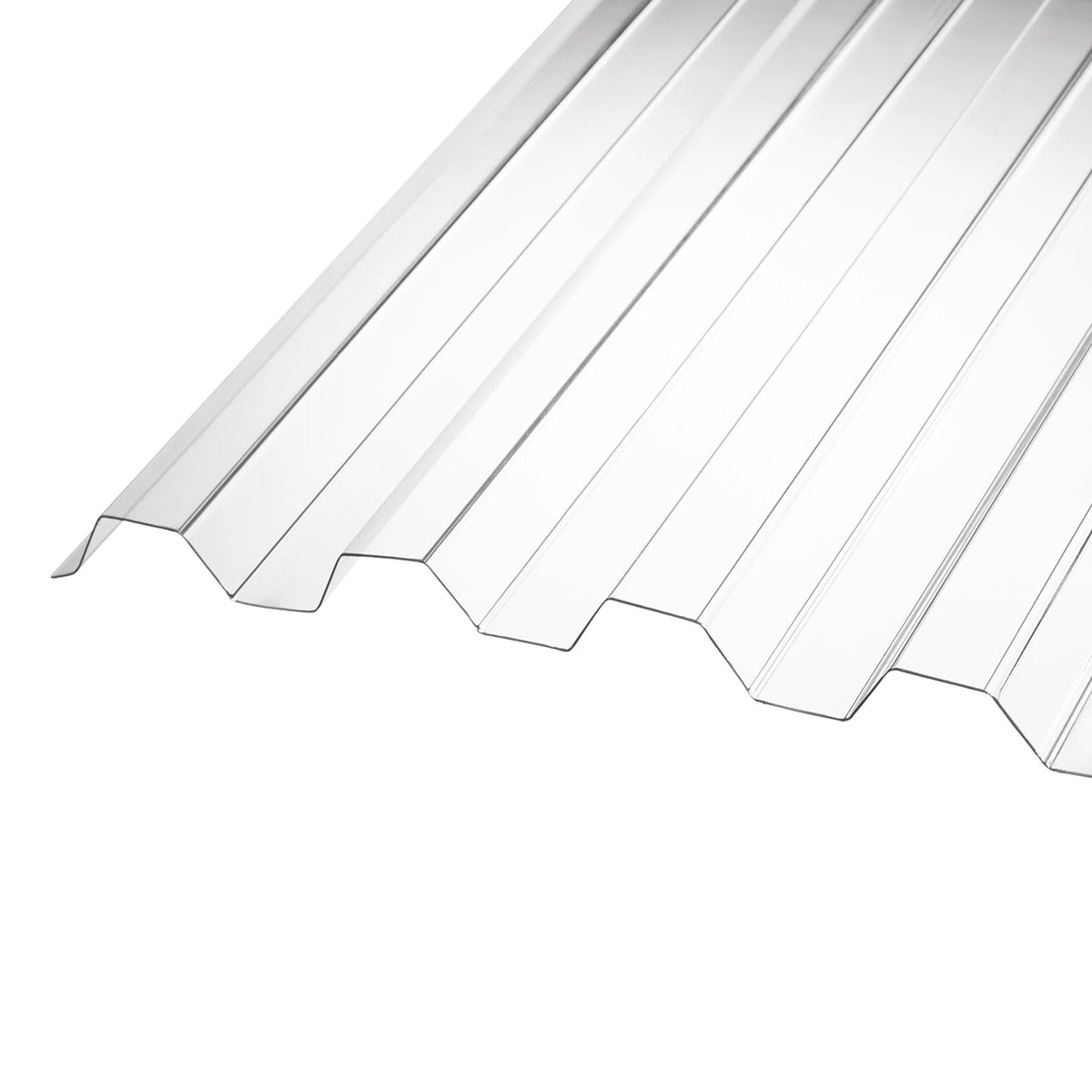 AmeriLux International CoverLite 2.16-ft x 12-ft Corrugated Clear Polycarbonate Roof Panel