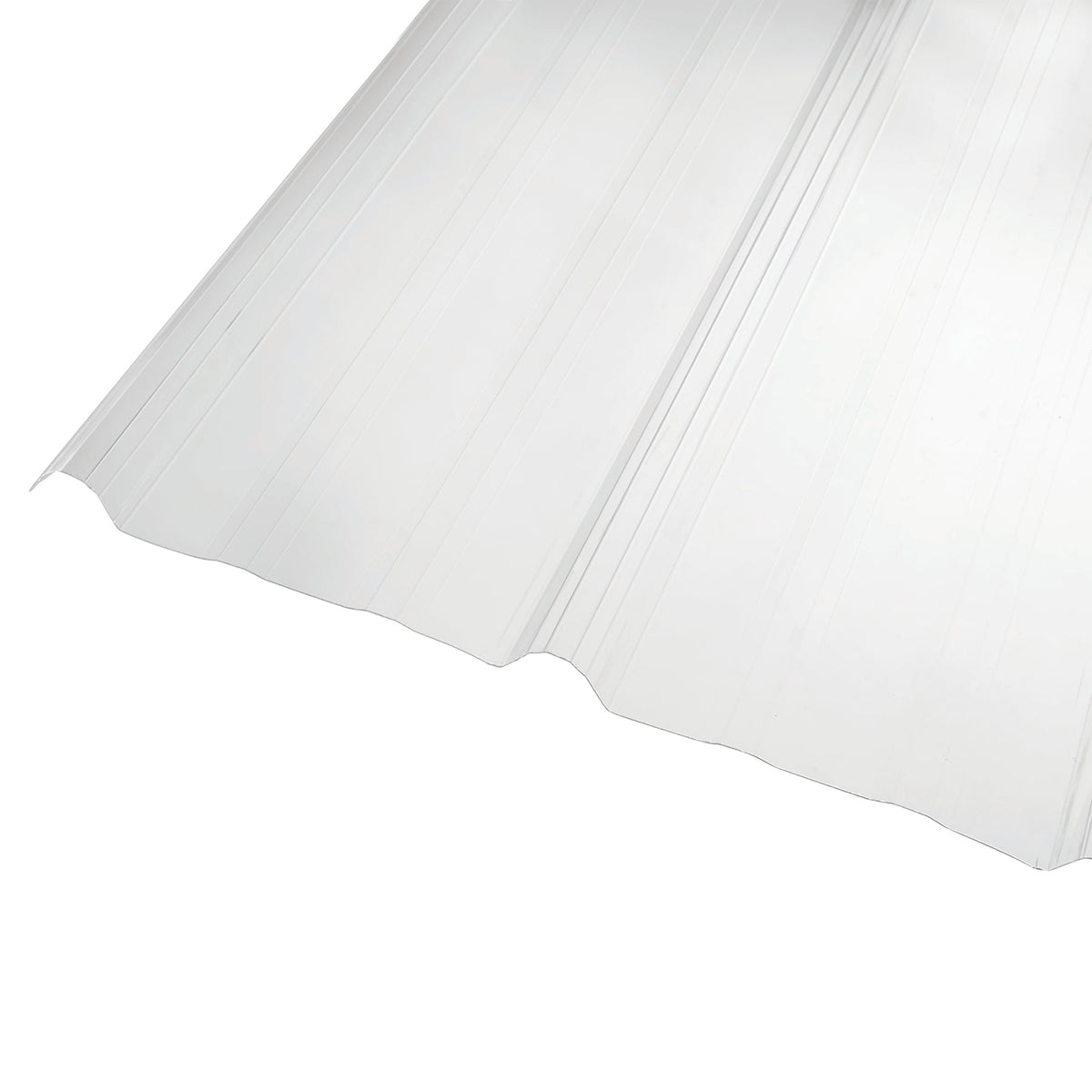 AmeriLux International MR 9 in. 3.16-ft x 8-ft Corrugated Clear Polycarbonate Roof Panel