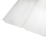 AmeriLux International MR 9 in. 3.16-ft x 8-ft Corrugated Clear Polycarbonate Roof Panel