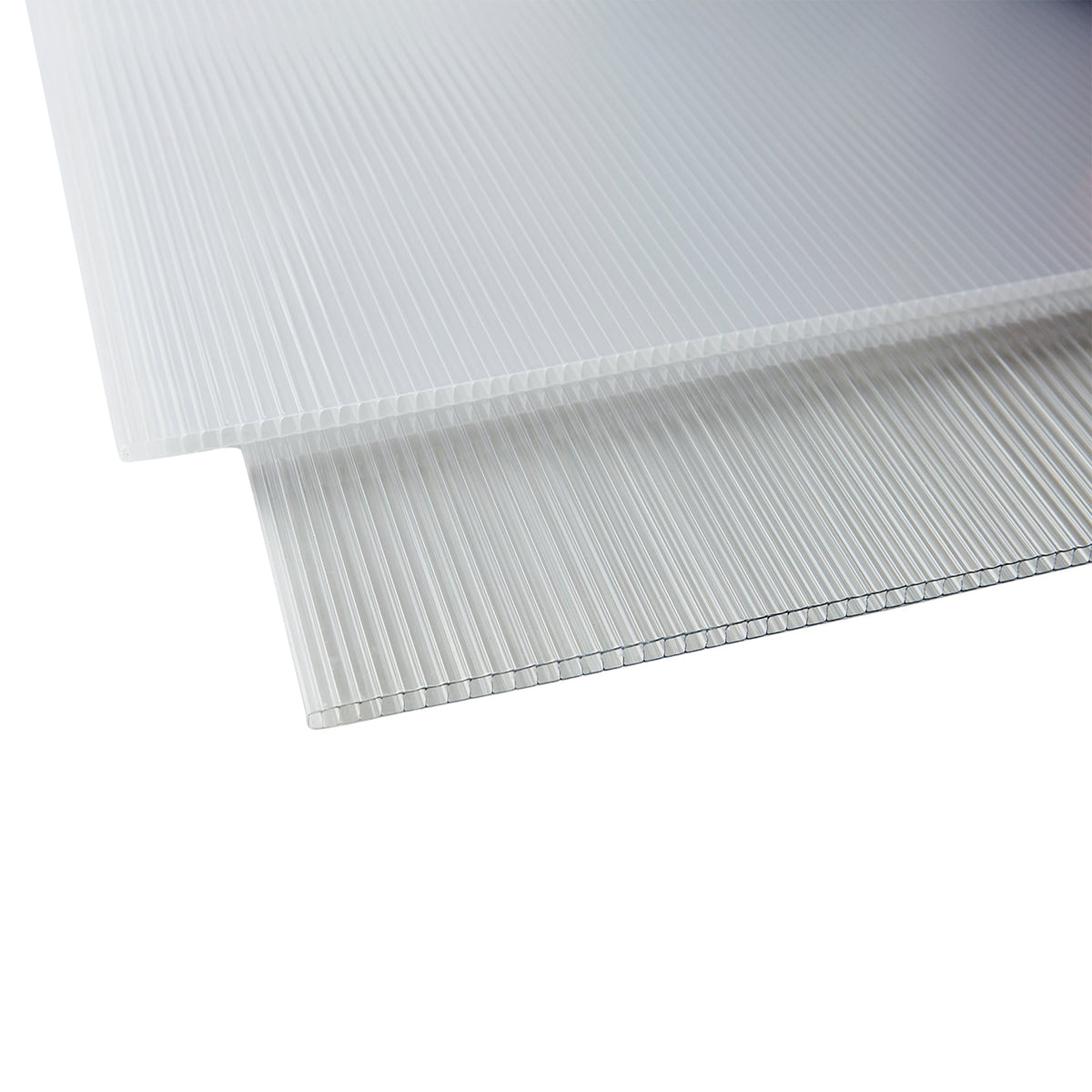 AmeriLux International MultiLite 4-ft x 8-ft Ribbed Diffused Polycarbonate Roof Panel, 6mm