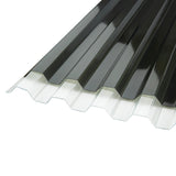 AmeriLux International CoverLite 2.16-ft x 12-ft Corrugated Clear Polycarbonate Roof Panel