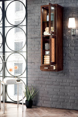 James Martin Vanities Addison 14.9-in x 55.6-in x 14.9-in Mid-century Acacia Soft Close Bathroom Wall Cabinet