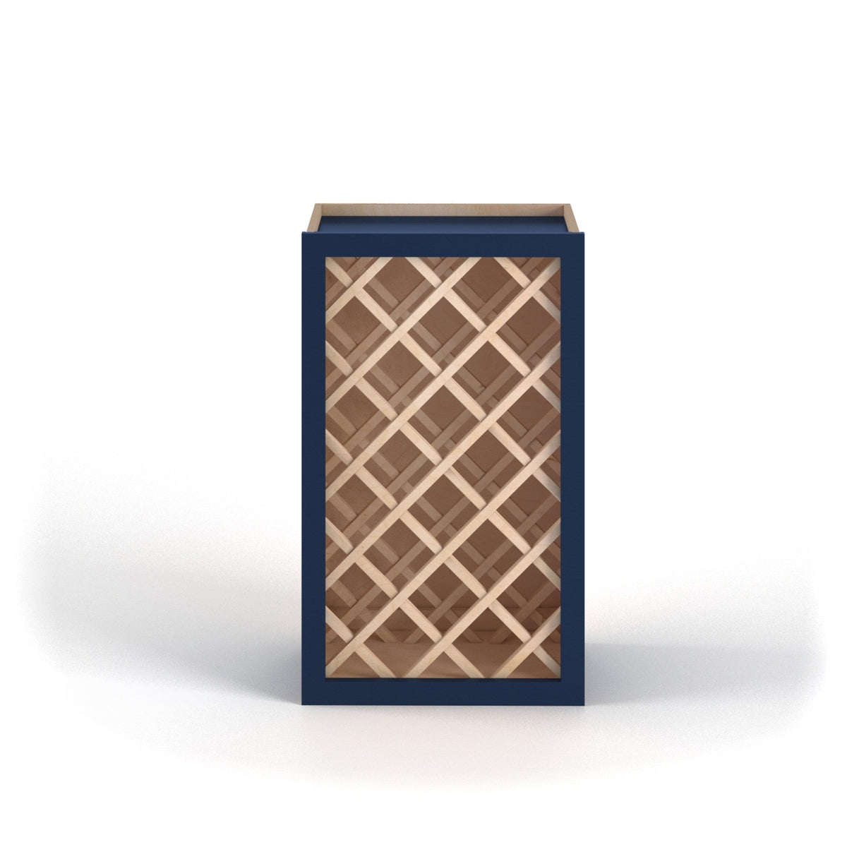 Valleywood Cabinetry 15-in W x 30-in H x 12-in D Marine Blue Birch Open Cube Organizer Wall Ready To Assemble Plywood Cabinet (Flat Panel Style)