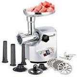 1800-Watt Silver Heavy-Duty Meat Grinder