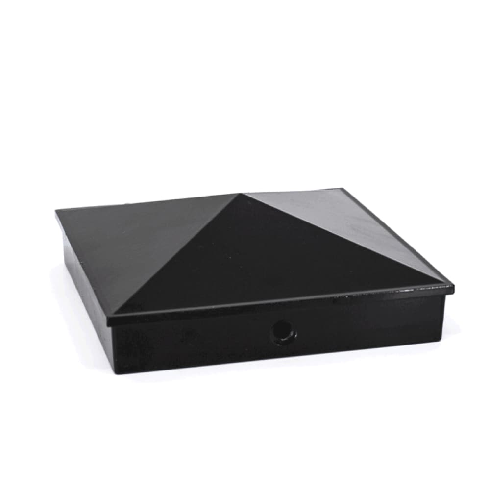 TITAN BUILDING PRODUCTS 4-in x 4-in Post caps Black Aluminum Deck Post Cap