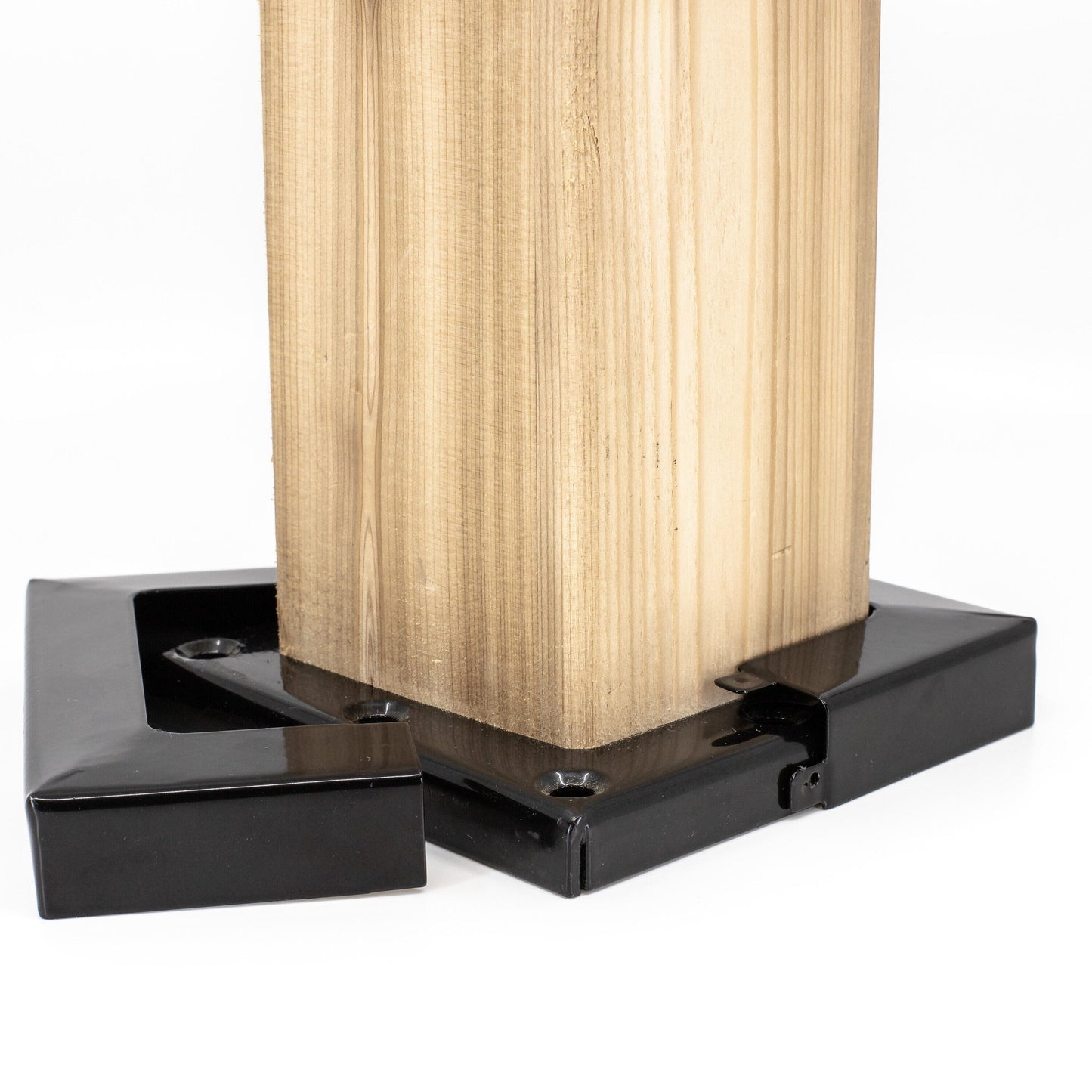 TITAN BUILDING PRODUCTS 6-in x 6-in Black Metal Deck Post Base Trim