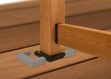 TITAN BUILDING PRODUCTS 4-in x 4-in White Metal Deck Post Base Trim