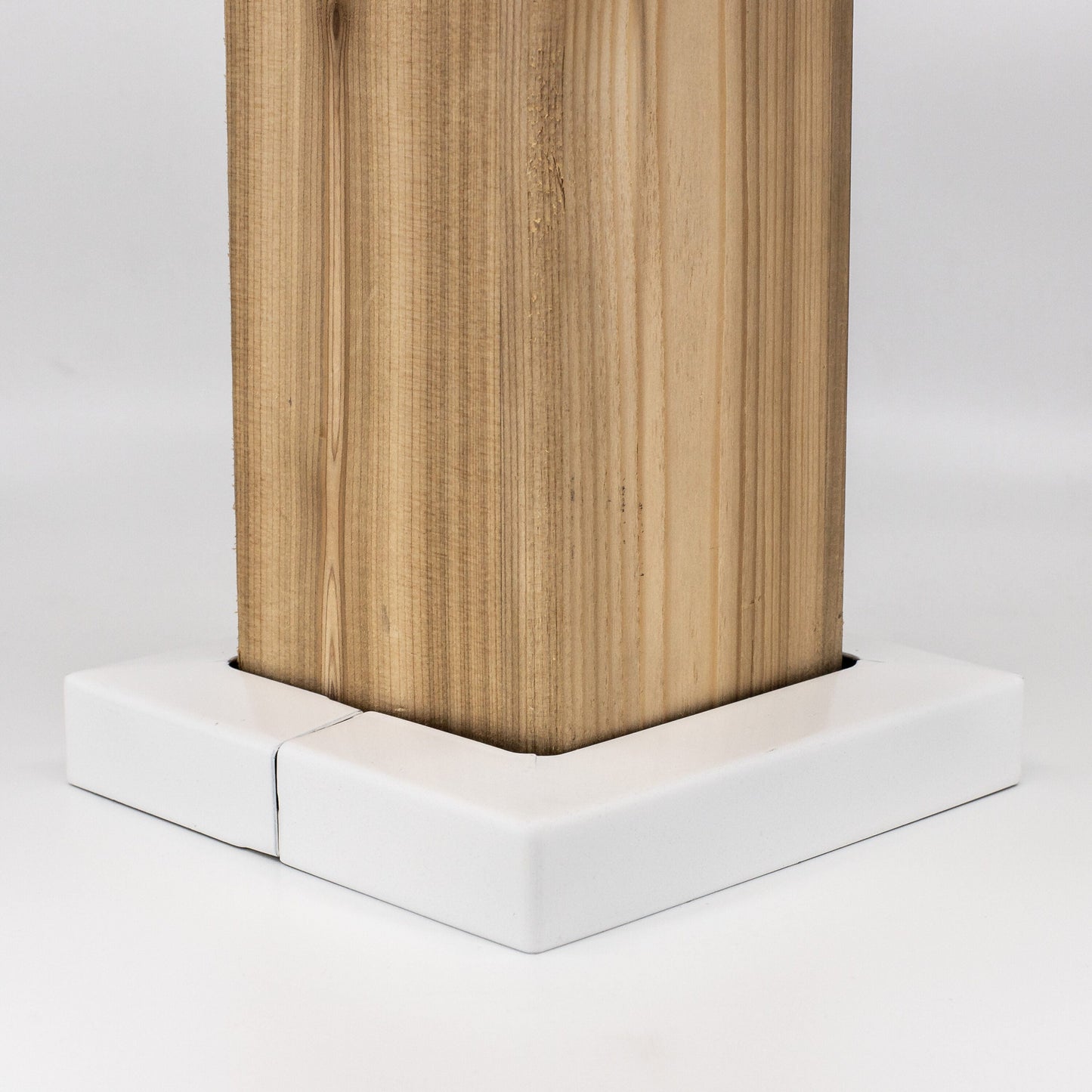 TITAN BUILDING PRODUCTS 4-in x 4-in White Metal Deck Post Base Trim
