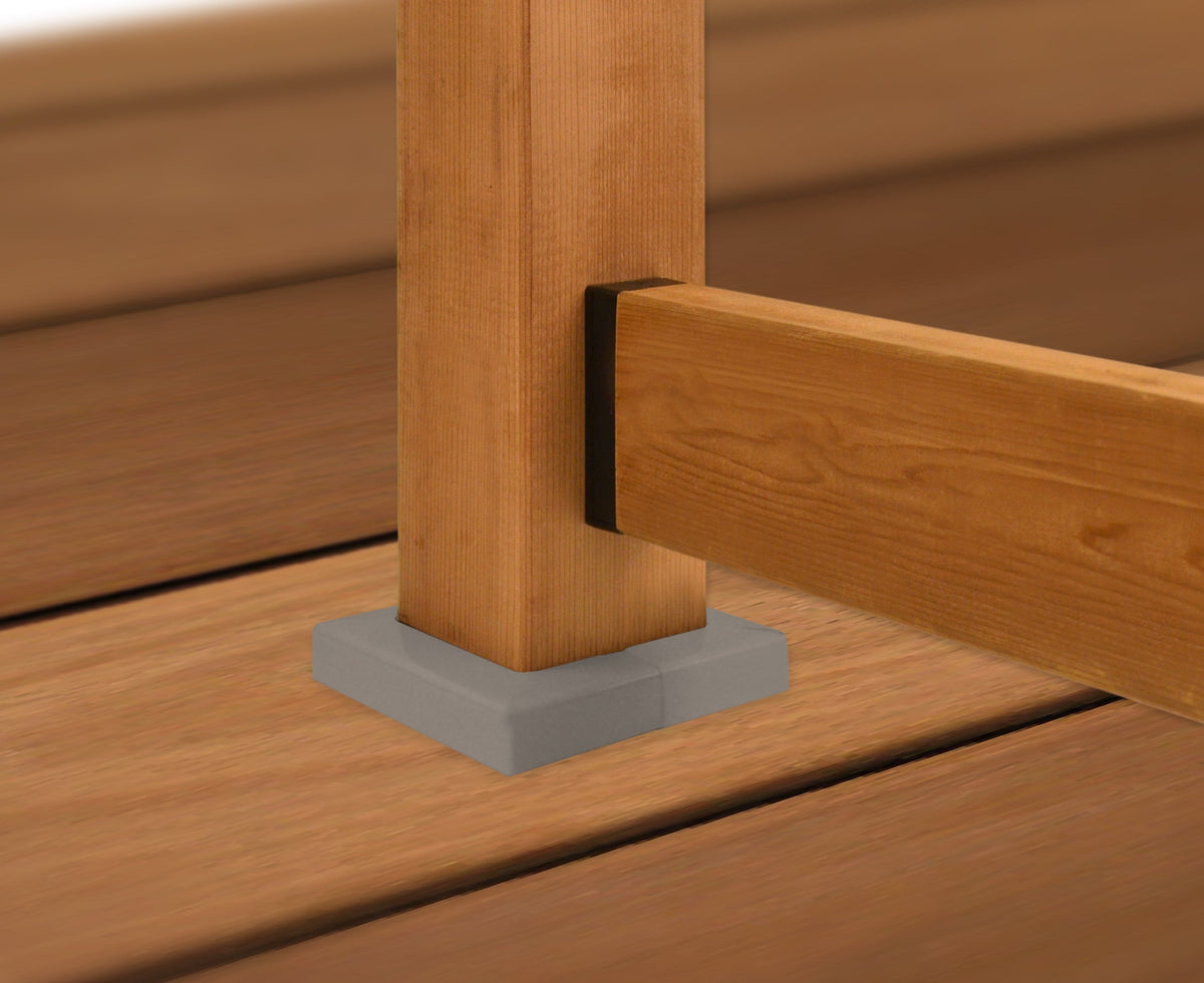 TITAN BUILDING PRODUCTS 6-in x 6-in White Metal Deck Post Base Trim