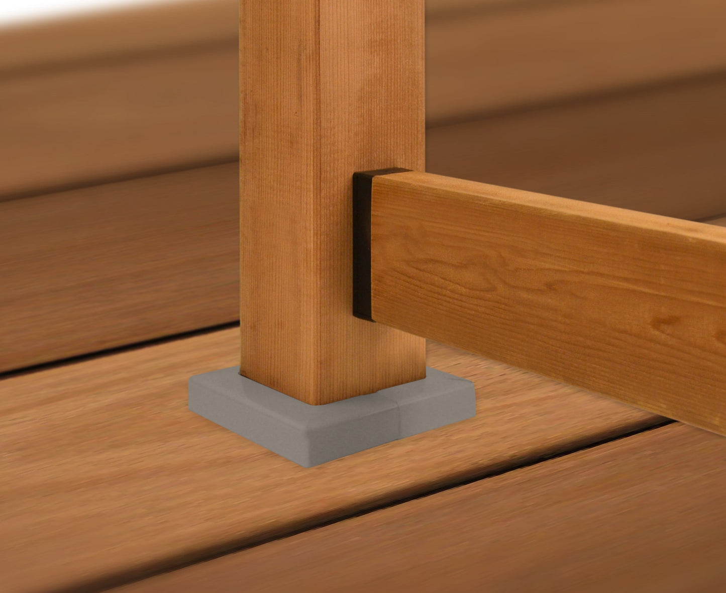 TITAN BUILDING PRODUCTS 6-in x 6-in White Metal Deck Post Base Trim
