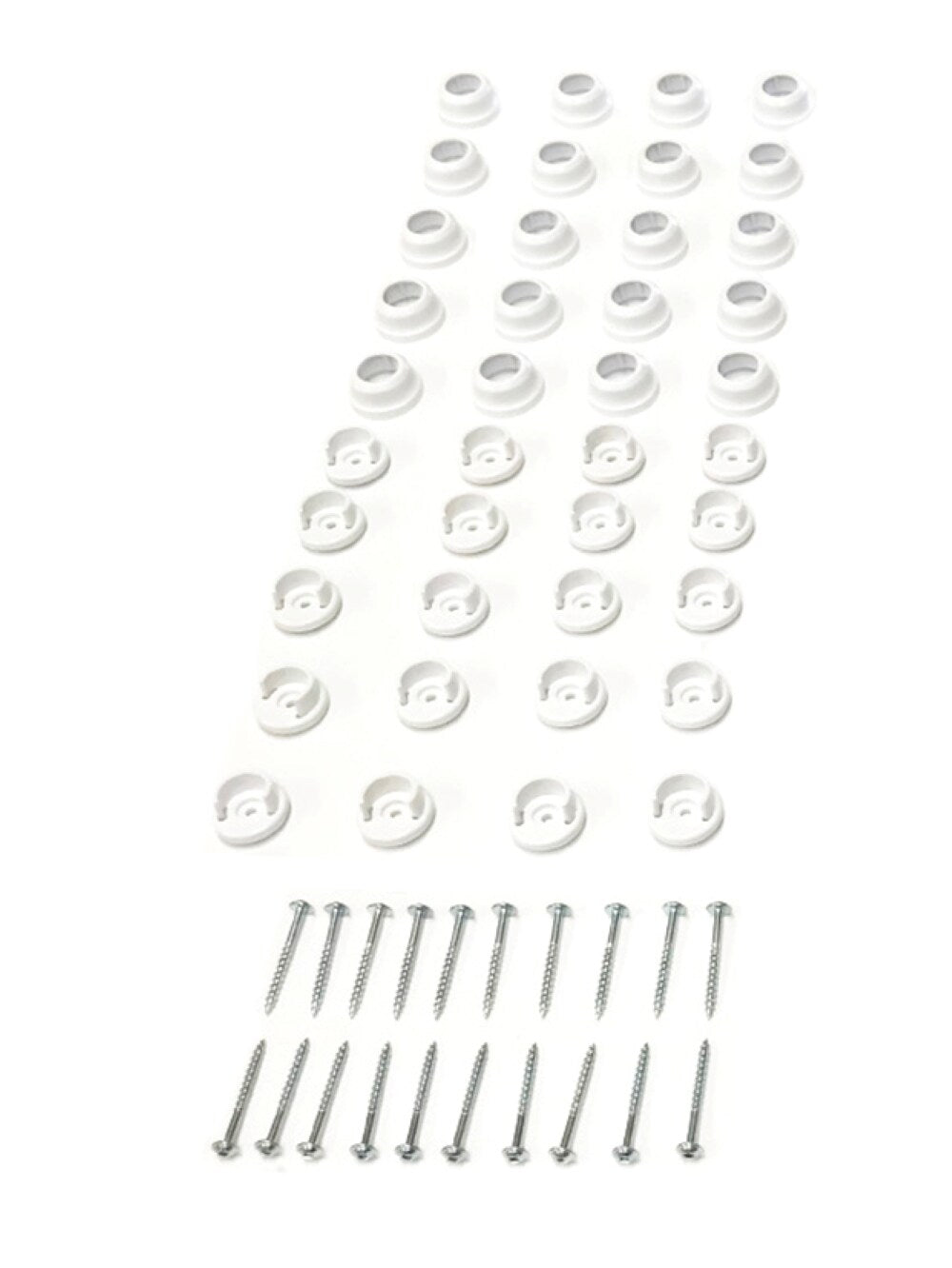 TITAN BUILDING PRODUCTS 3/4-in x 25-in Snap'n Lock Balusters White Plastic Round Deck Baluster (10-Pack)