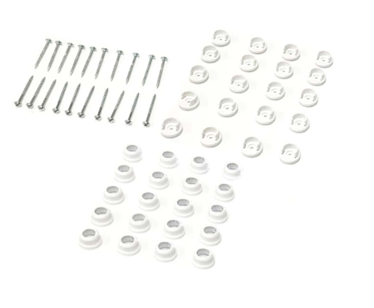 TITAN BUILDING PRODUCTS 3/4-in x 25-in Snap'n Lock Balusters White Plastic Round Deck Baluster (10-Pack)